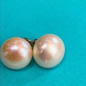 Large Genuine Pearl Earrings🌺 NWTs